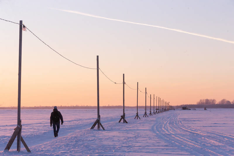 В Архангельске работают все ледовые переправы