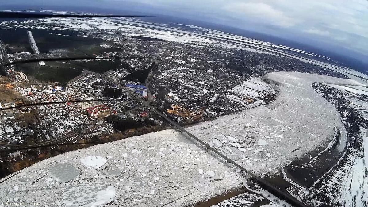 Великий Устюг пройден: Ледоход приближается к рекам Архангельской области 
