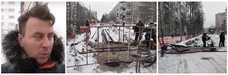 Сроки провалены, мороз в помощь: в Архангельске продолжают надругаться над Новгородским проспектом 