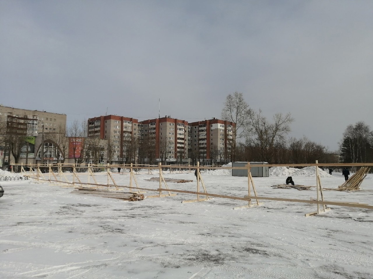 В квартале 100 Северодвинска ведется подготовка к строительству парка