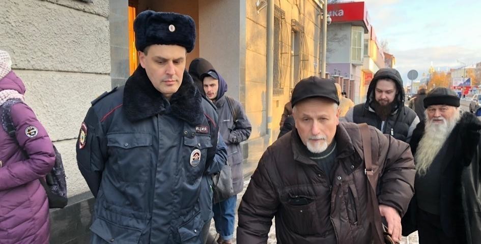 Юрия Щербачева задержали в Северодвинске для разговора про экстремизм