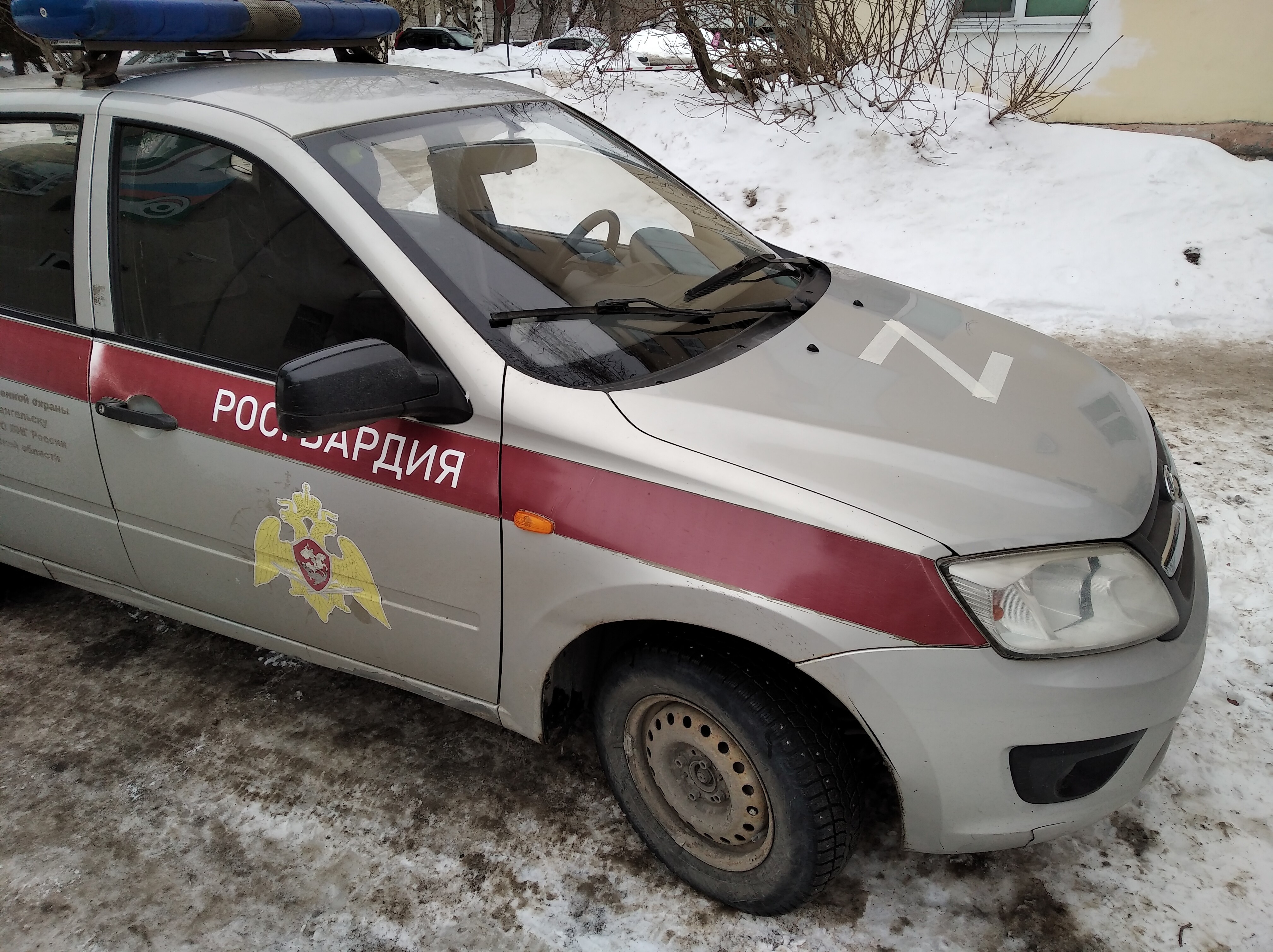 В Архангельске стали замечать служебные автомобили правоохранителей с буквой Z