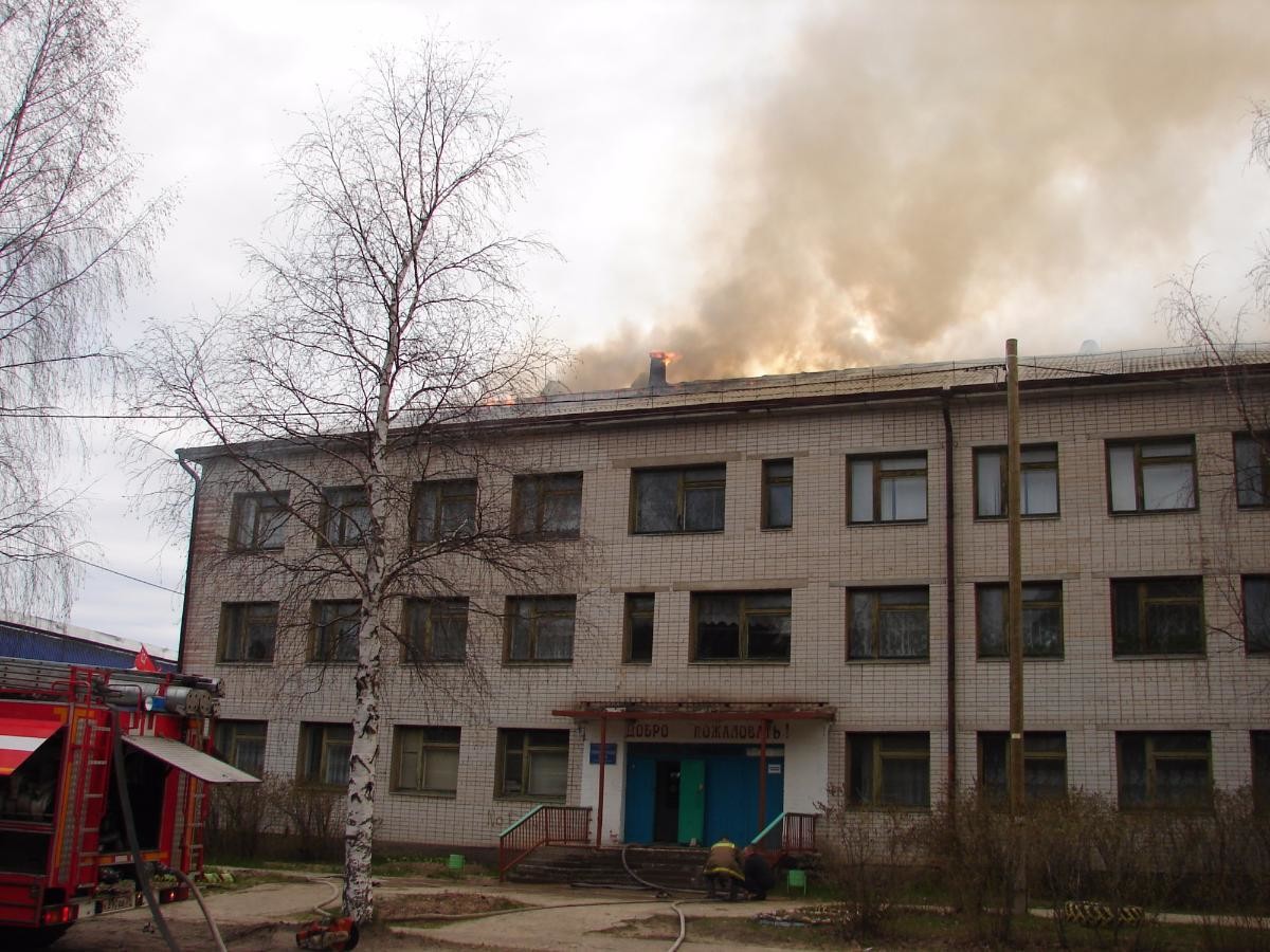 В техникуме Шенкурска произошёл пожар