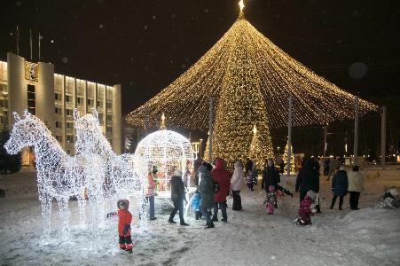 Главную елку Архангельска откроют 10 декабря
