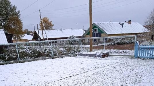 В районах Архангельской области выпал первый снег 