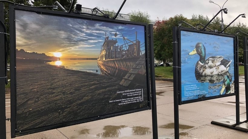 На набережной Архангельска работает фотовыставка победителей конкурса «Моя Северная Двина»