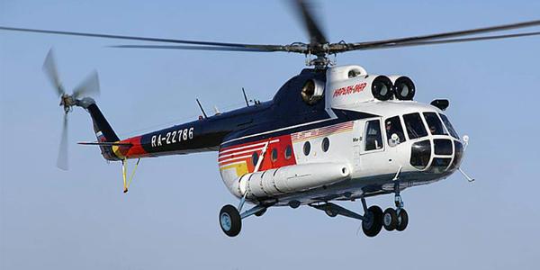 В Нарьян-Маре загорелся вертолет с двадцатью пассажирами на борту