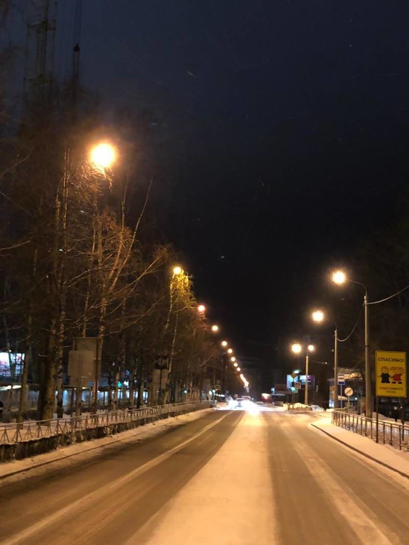 В Архангельске стало светлее на улицах с высоким трафиком